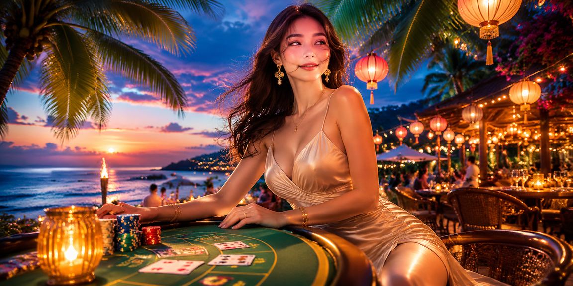 Người chơi slots jackpot ban đêm tại bãi biển Đà Nẵng qua 79king56