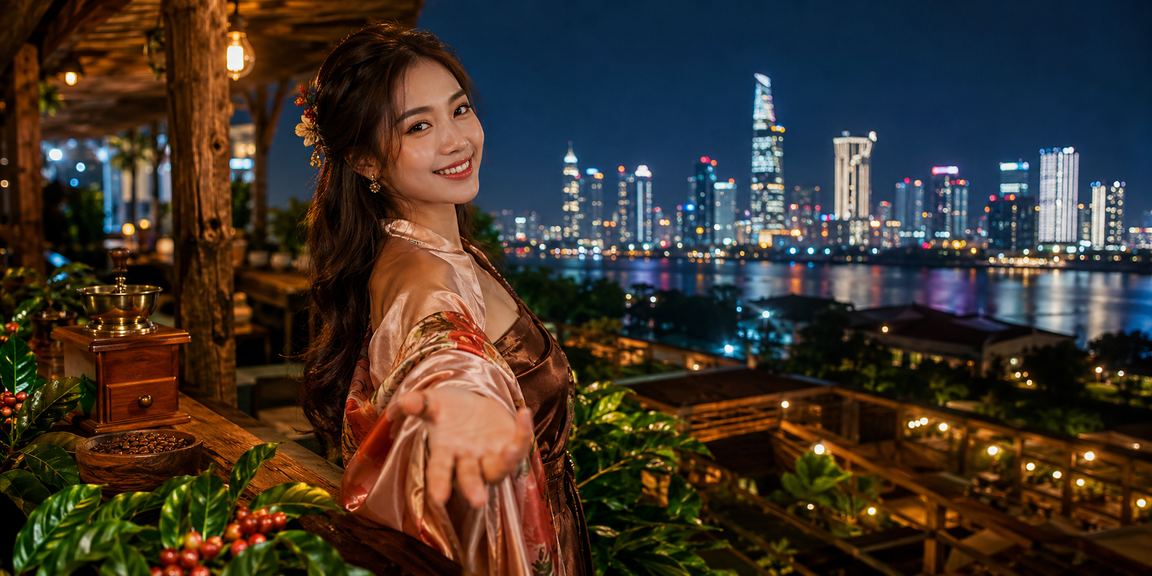 Người dùng tại TP.HCM truy cập ứng dụng casino 79king56 trên điện thoại cạnh ly cà phê sáng